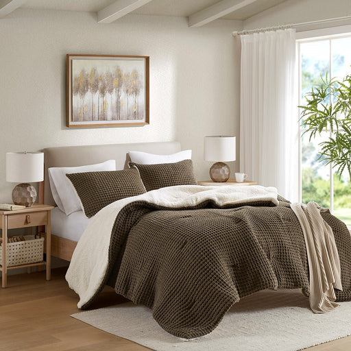 Annie-Brown-Farmhouse-Comforter-Set-White-Stone-Decor-1