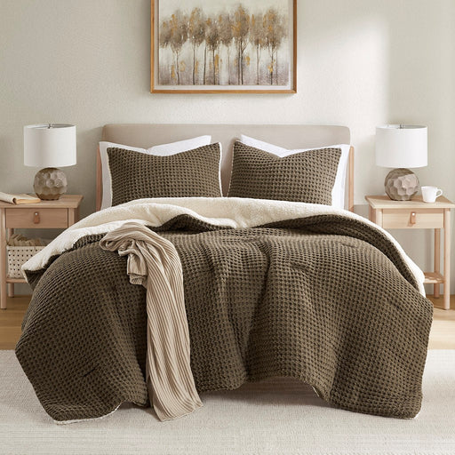 Annie-Brown-Farmhouse-Comforter-Set-White-Stone-Decor