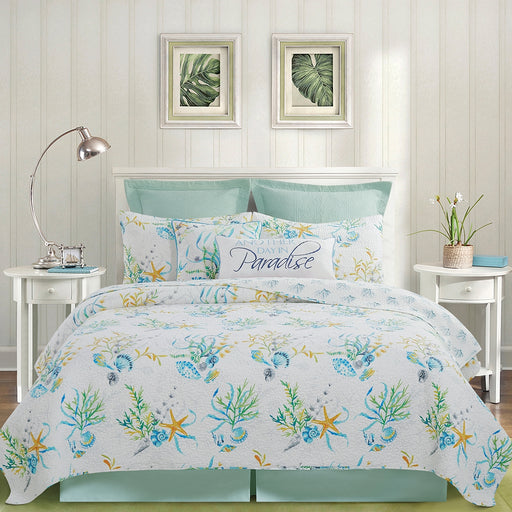 Bayside-Tropical-Reef-Quilt-Collection-White-Stone-Decor