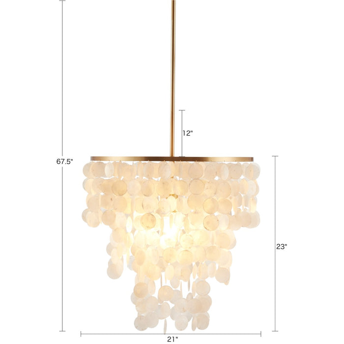 Belle-Center-Gold-Chandelier-White-Stone-Decor-5