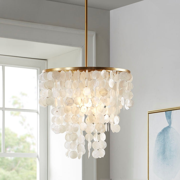 Belle-Center-Gold-Chandelier-White-Stone-Decor