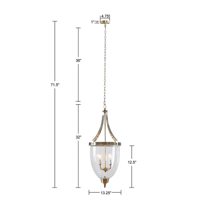 Belvedere-Antique-Brass-Chandelier-White-Stone-Decor-6