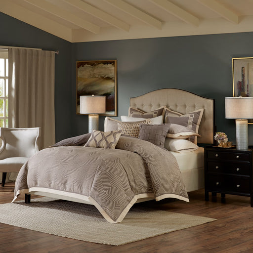 Beverly-Grey-Luxury-Geometric-Comforter-Set-White-Stone-Decor-1