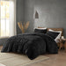 Black-Cadence-Textured-Luxury-Comforter-Set-White-Stone-Decor-1