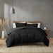 Black-Cadence-Textured-Luxury-Comforter-Set-White-Stone-Decor