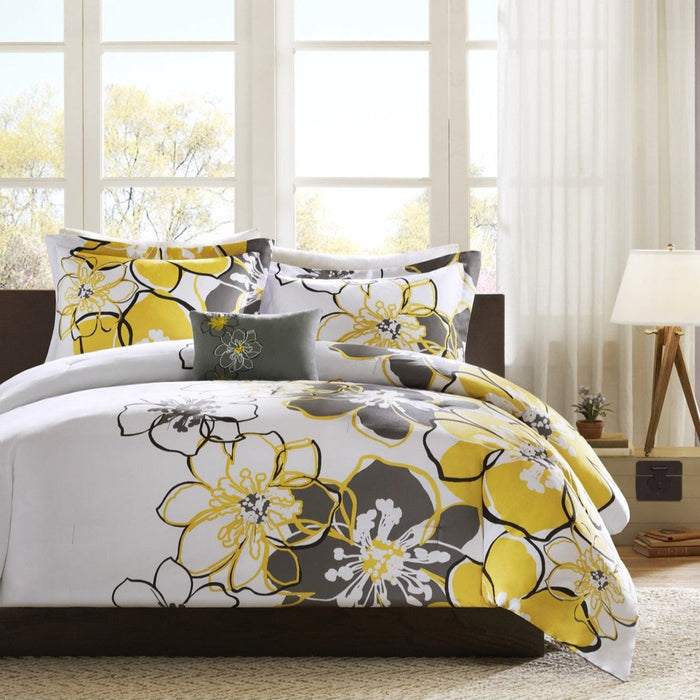 Black-Claremont-Yellow-Floral-Comforter-Set-White-Stone-Decor-1