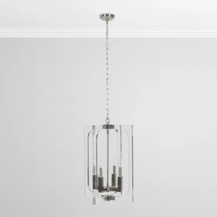 Bloomfield-Clear-Iron-Glass-Modern-Chandelier-White-Stone-Decor-5