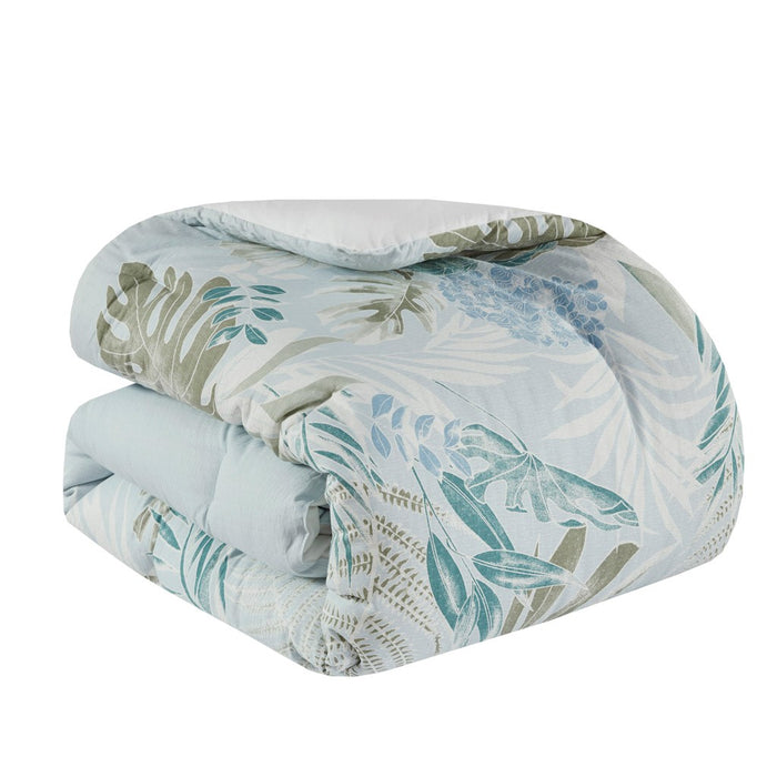 Blue-Tropical-Costal-6-Piece-Comforter-Set-White-Stone-Decor-3