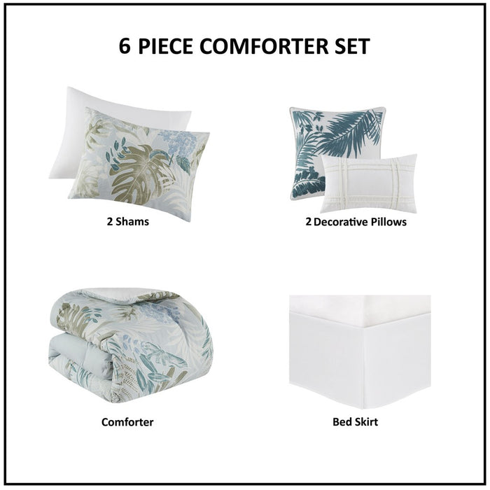 Blue-Tropical-Costal-6-Piece-Comforter-Set-White-Stone-Decor-6
