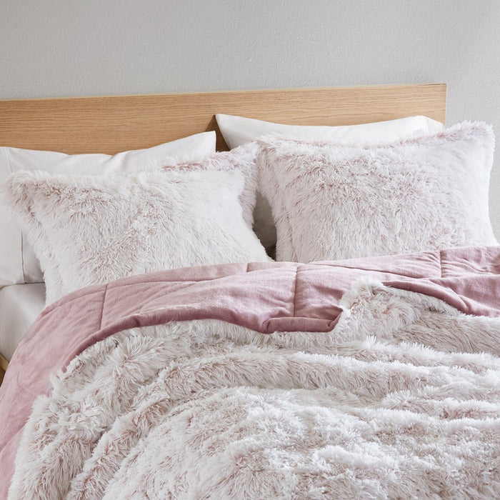 Blush-Audra-Reversible-Luxury-Shag-Comforter-Set-White-Stone-Decor-6