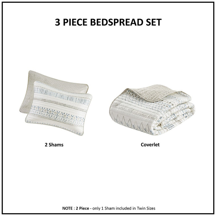 Bristol-Taupe-Blue-Boho-Farmhouse-Pattern-Quilt-Set-White-Stone-Decor-8