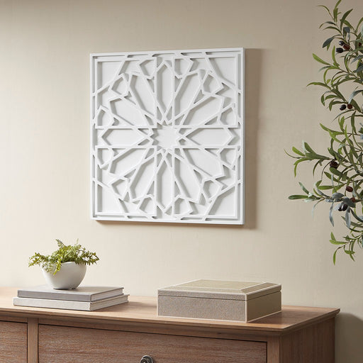 Buena-White-Medallion-Wall-Decor-White-Stone-Decor-1