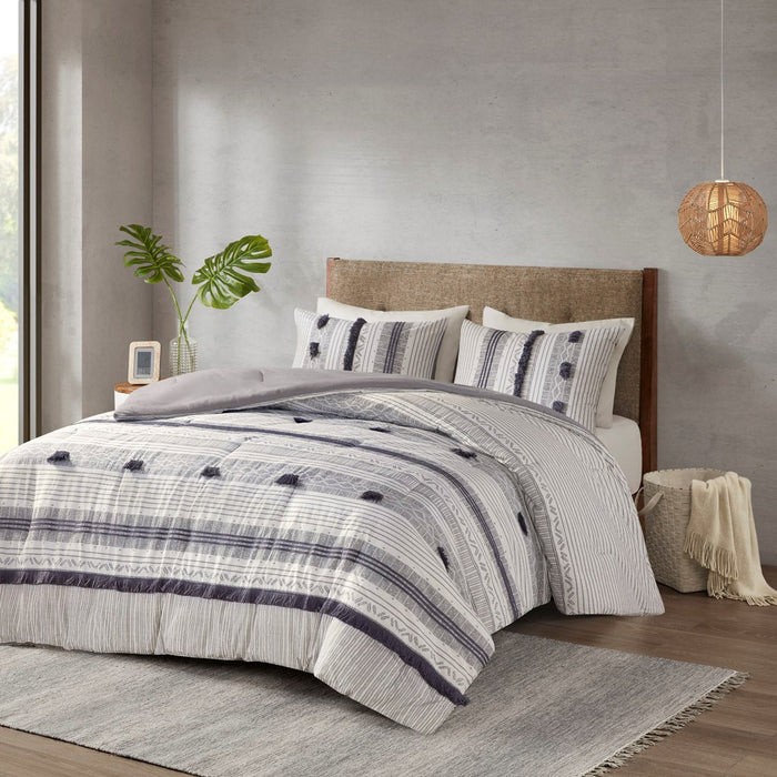Canyon-Navy-Boho-Farmhouse-Pattern-Comforter-Set-White-Stone-Decor-2
