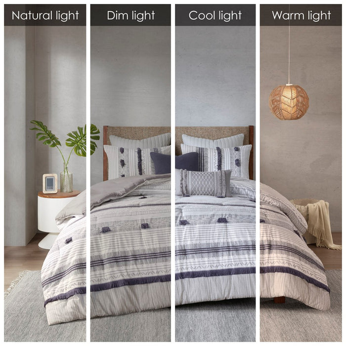 Canyon-Navy-Boho-Farmhouse-Pattern-Comforter-Set-White-Stone-Decor-5