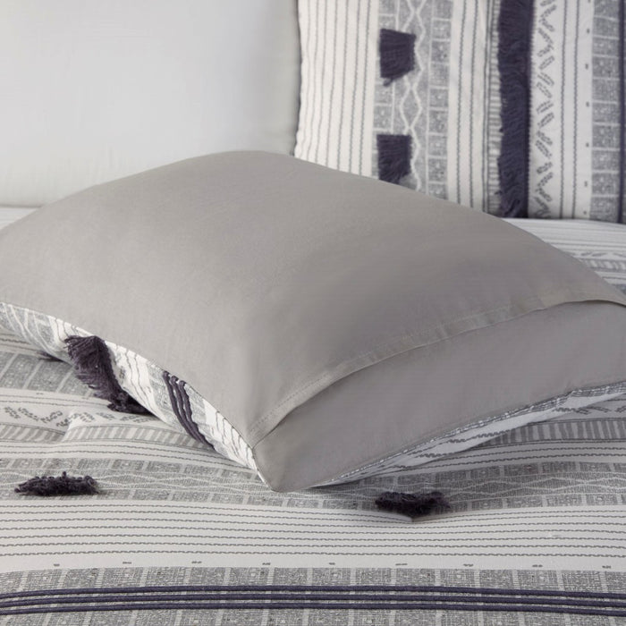 Canyon-Navy-Boho-Farmhouse-Pattern-Comforter-Set-White-Stone-Decor-6