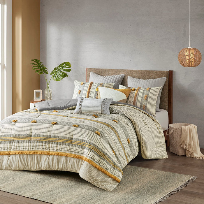 Canyon-Sunrise-Boho-Farmhouse-Comforter-Set-White-Stone-Decor-1