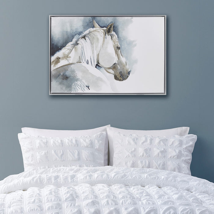 Cassandra-Grey-Horse-Canvas-Art-White-Stone-Decor-6