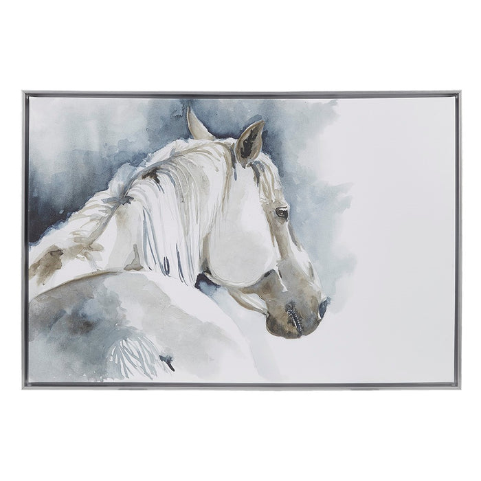 Cassandra-Grey-Horse-Canvas-Art-White-Stone-Decor