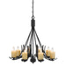Castle-8-Candle-Industrial-Mid-Century-Chandelier-White-Stone-Decor