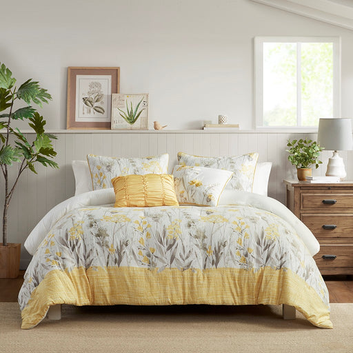 Chandler-Yellow-Floral-Farmhouse-5-Piece-Comforter-Set-White-Stone-Decor