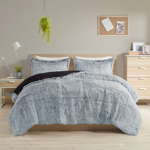 Coastal-Audra-Reversible-Luxury-Shag-Comforter-Set-White-Stone