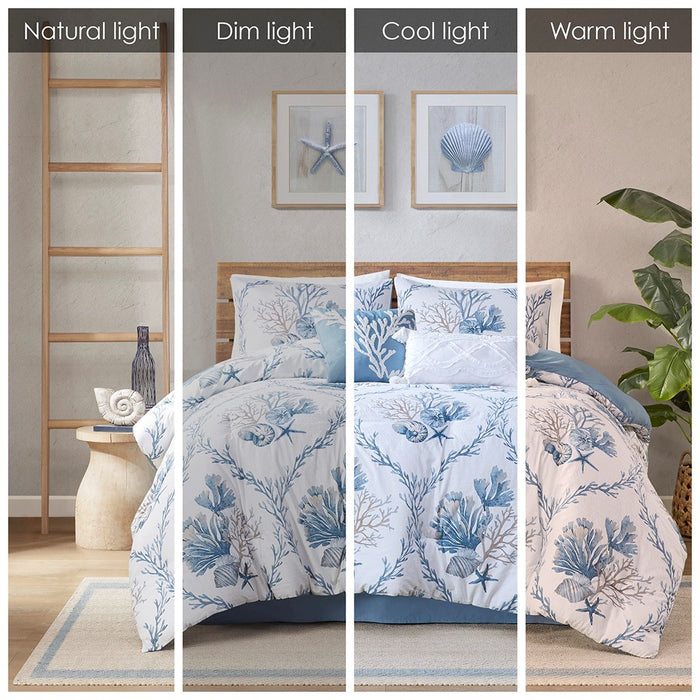 Coastal-Sea-Life-6-Piece-Comforter-Set-White-Decor-5
