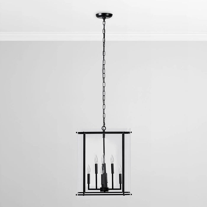 Contemporary-Lexie-Black-Farmhouse-Chandelier-White-Stone-Decor-4