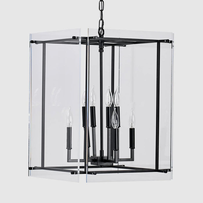 Contemporary-Lexie-Black-Farmhouse-Chandelier-White-Stone-Decor