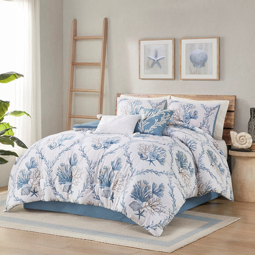 Costal-Sea-Life-6-Piece-Comforter-Set-White-Decor