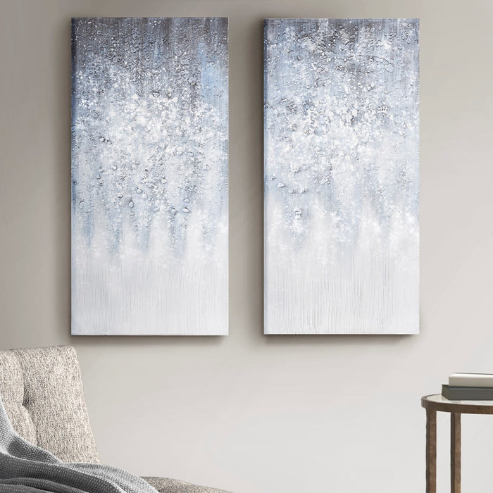 Crestwood-Silver-Blue-2-Piece -Canvas-Art-White-Stone-Decor-2