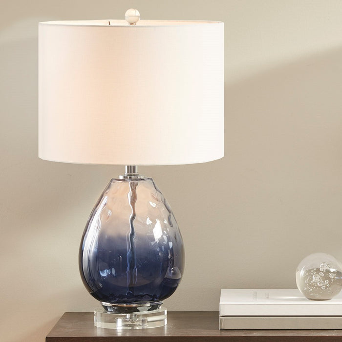 Cridersville-Dark-Blue-Table-Lamp-White-Stone-Decor-3