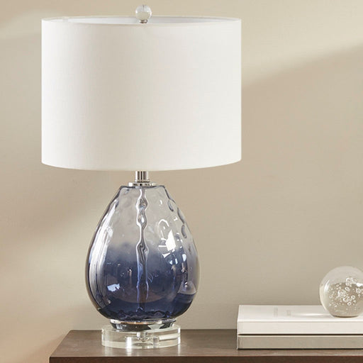 Cridersville-Dark-Blue-Table-Lamp-White-Stone-Decor