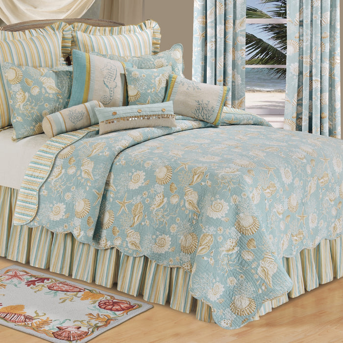 Divers Cove Sandy Shells Quilt Bedding Collection