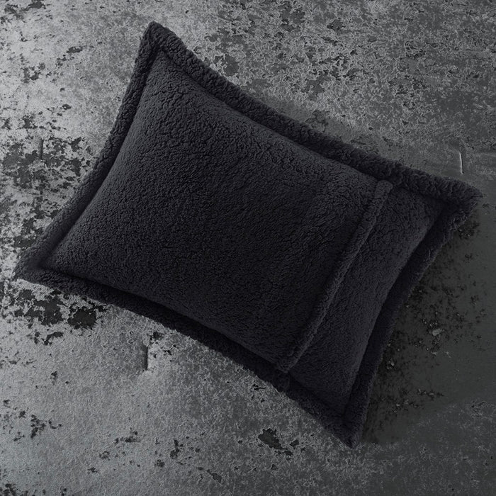 Elisa-Charcoal-Velvet-Reversible-Luxury-Comforter-Set-White-Stone-Decor-8