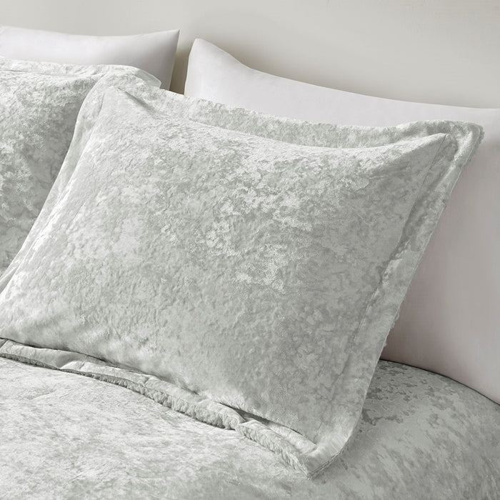 Elisa-Silver-Velvet-Reversible-Luxury-Comforter-Set-White-Stone-Decor-5