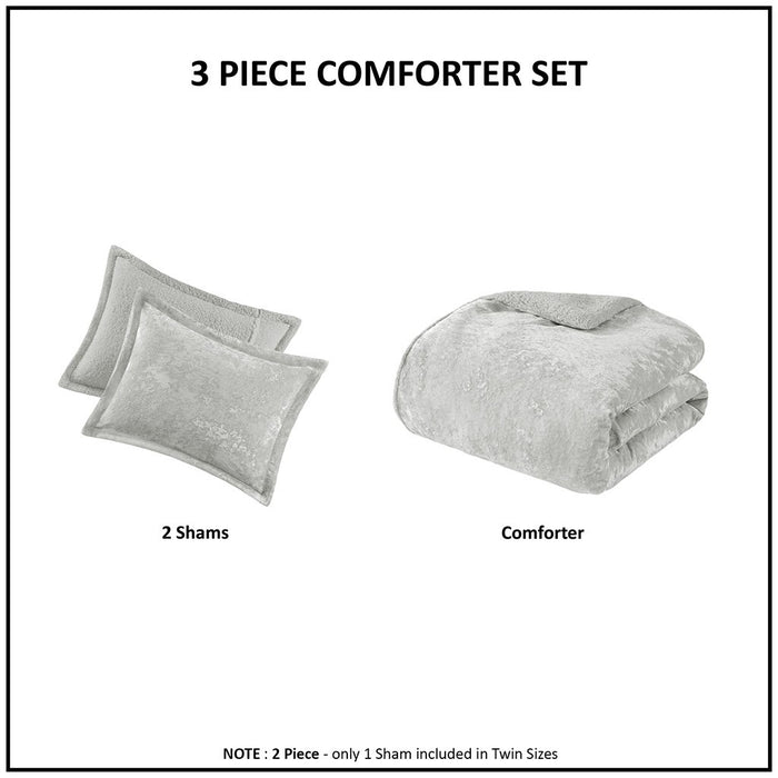Elisa-Silver-Velvet-Reversible-Luxury-Comforter-Set-White-Stone-Decor-7