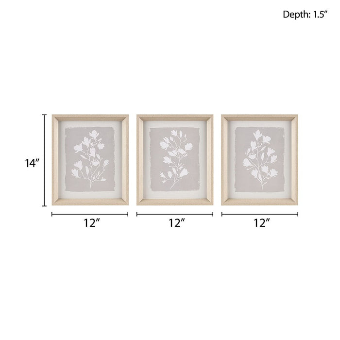 Framed-Beige-Floral-3-Piece-Wall-Art-White-Stone-Decor-6