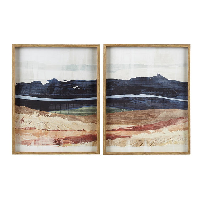 Framed-Desert-Abstract-2-Piece-Wall-Art-White-Stone-Decor-2