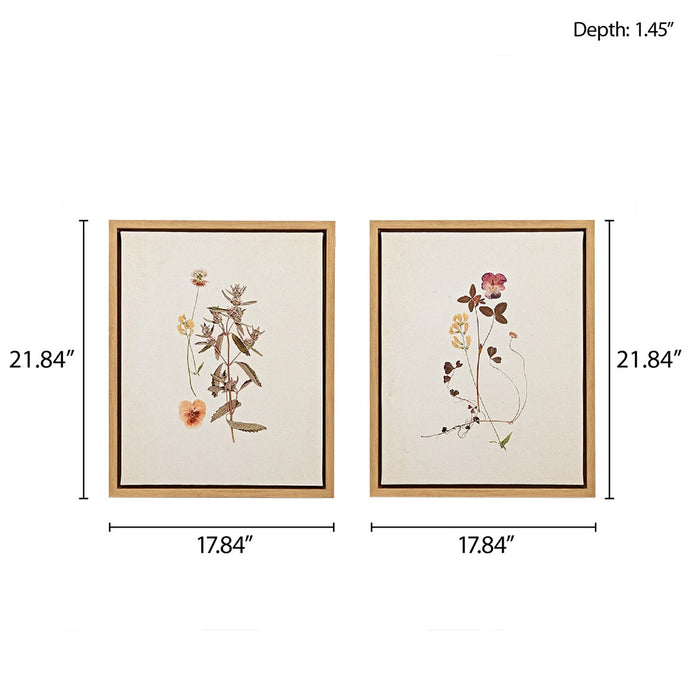 Framed-Dyersburg-Wild-Flowers-2-Piece-Canvas-Art-White-Stone-Decor-6