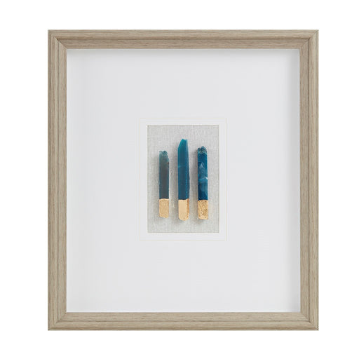 Framed-Gold-Blue-Stones-Wall-Decor-White-Stone-Decor-1