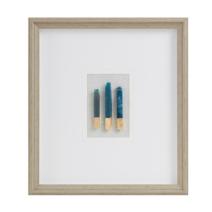 Framed-Gold-Blue-Stones-Wall-Decor-White-Stone-Decor-1