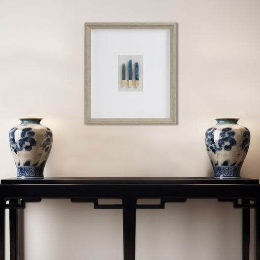 Framed-Gold-Blue-Stones-Wall-Decor-White-Stone-Decor