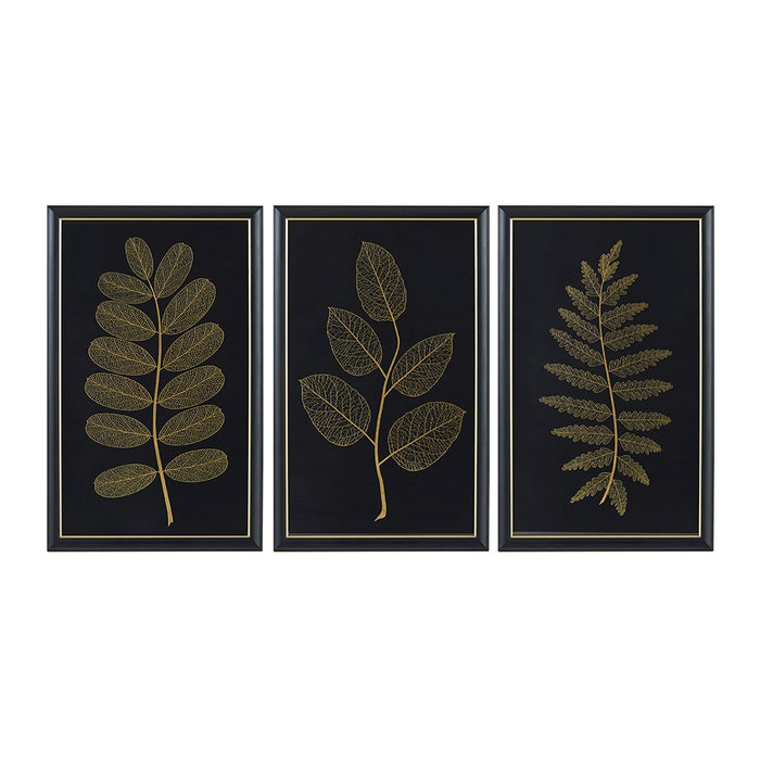 Framed-Gold-Santa-Clarita-3-Piece-Wall-Art-White-Stone-Decor-2