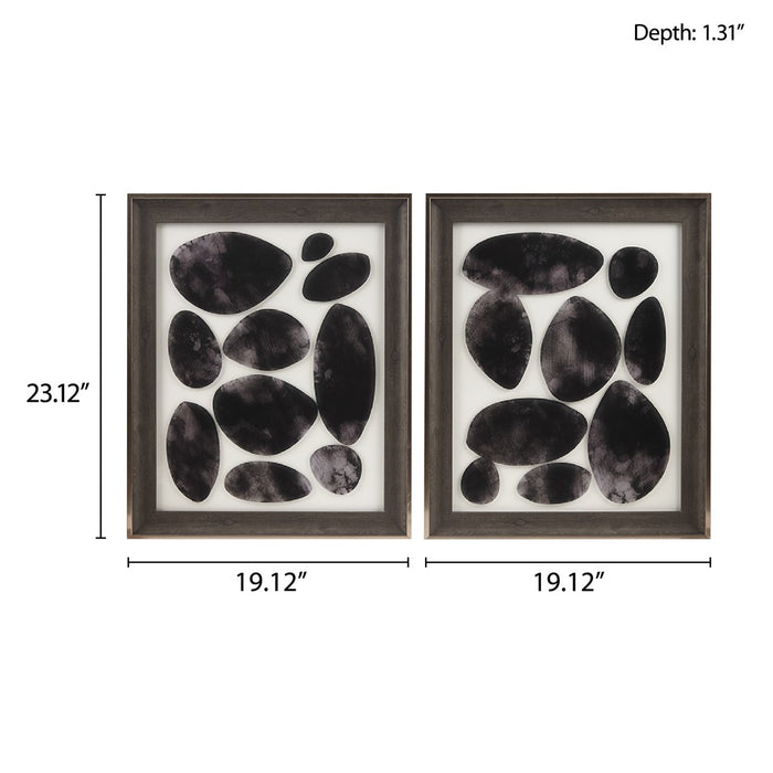 Framed-Layton-Black-2-Piece-Wall-Art-White-Stone-Decor-5