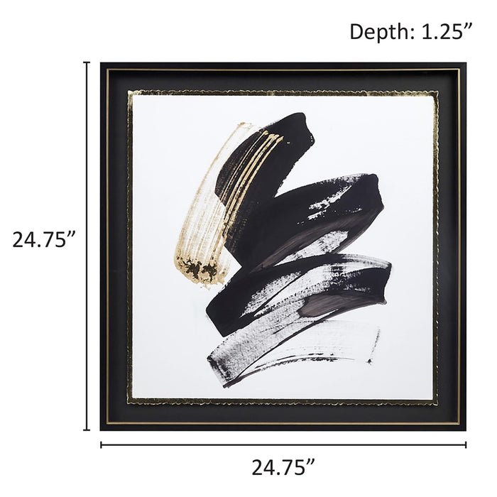 Framed-Layton-Black-Gold-Wall-Art-White-Stone-Decor-6