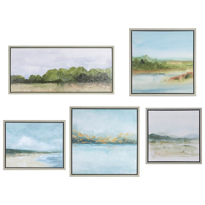 Framed-Morton-Grove-5-Piece-Canvas-Art-Set-White-Stone-Decor-1