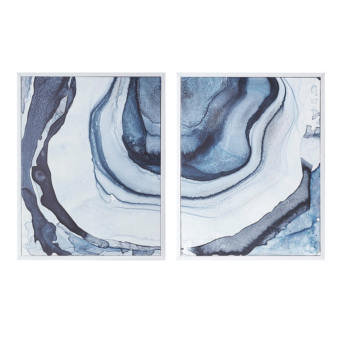 Framed-Mulberry-Blue-2-Piece-Canvas-Art-White-Stone-Decor-2