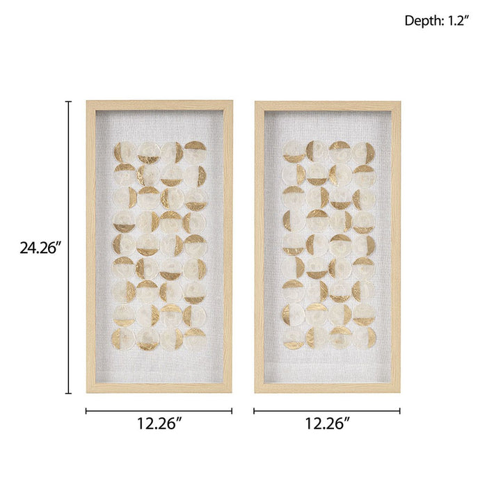 Framed-Mystic-Gold-2-Piece-Wall-Decor-White-Stone-Decor-6