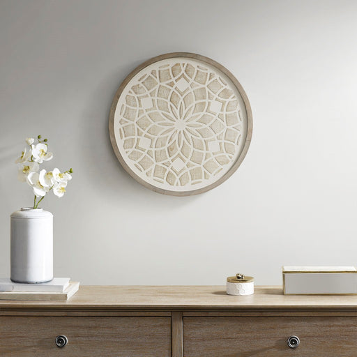 Framed-New-Lberia-Medallion-Wall-Decor-White-Stone-Decor-1