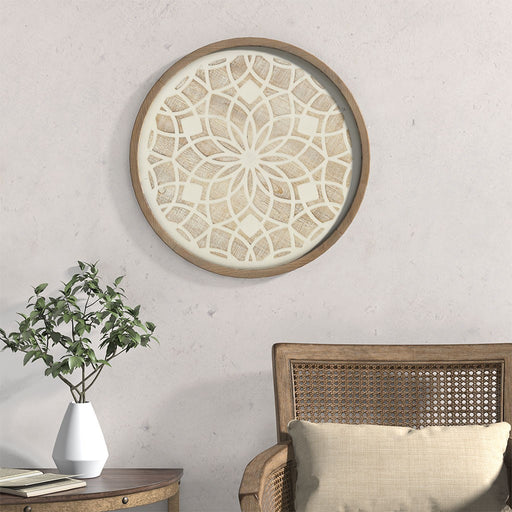 Framed-New-Lberia-Medallion-Wall-Decor-White-Stone-Decor